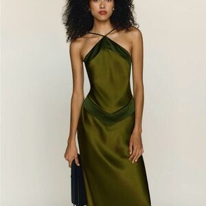 Reformation Jillian Silk Dress